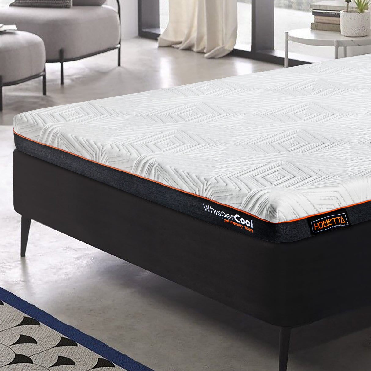 WhisperCool Gel Memory Foam King Single Mattress