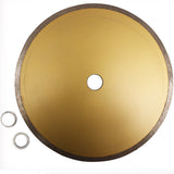 2x Diamond Cutting Wheel Continuous Wet 254mm 10" Saw Blade Disc 2.4*5.0*25.4mm