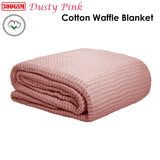 Cotton Waffle Blanket Dusty Pink Queen