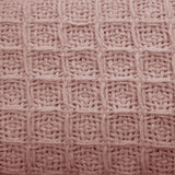 Cotton Waffle Blanket Dusty Pink Queen