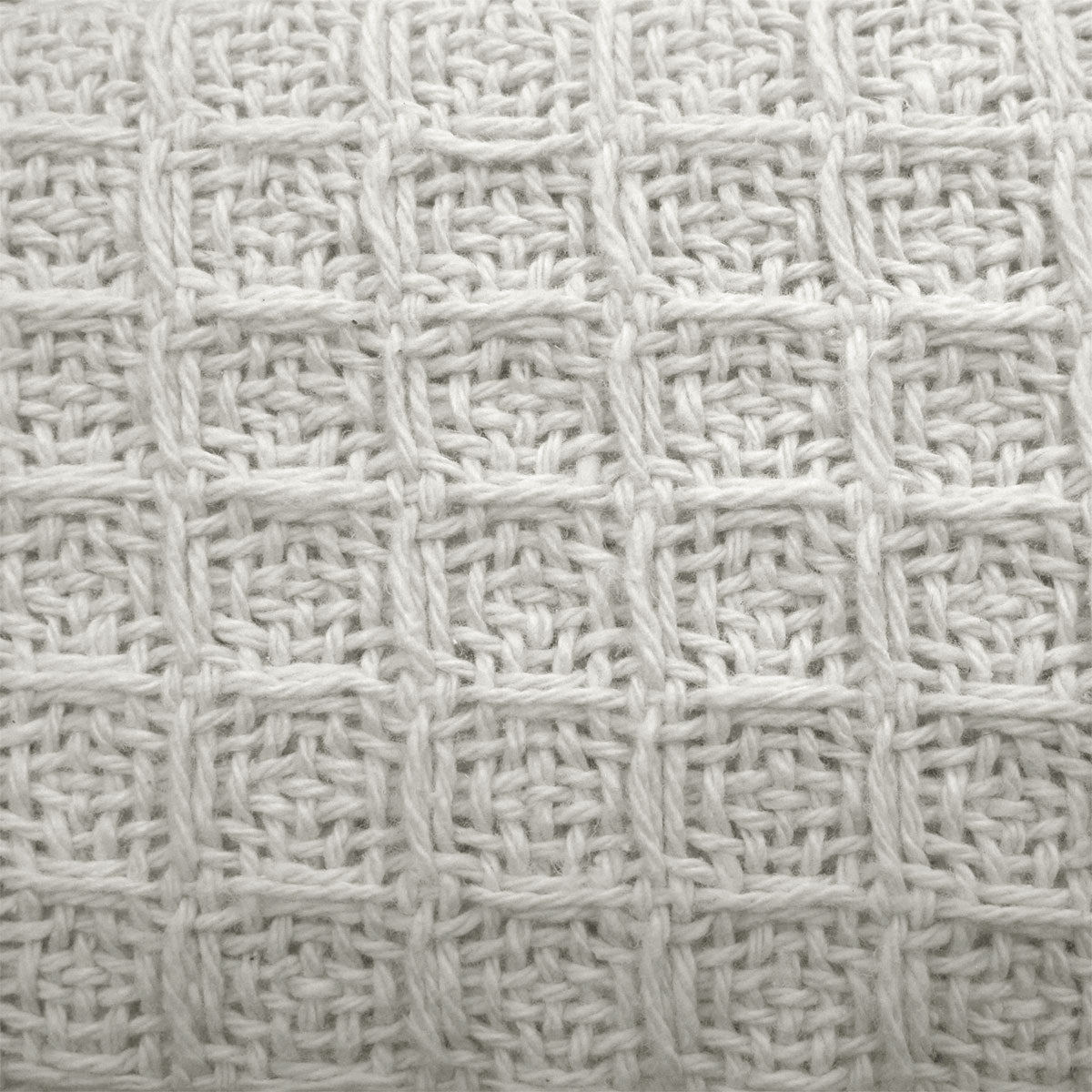 Cotton Waffle Blanket White King