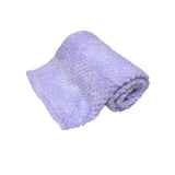 180GSM Soft Popcorn Coral Fleece Throw 127 x 152cm Lilac