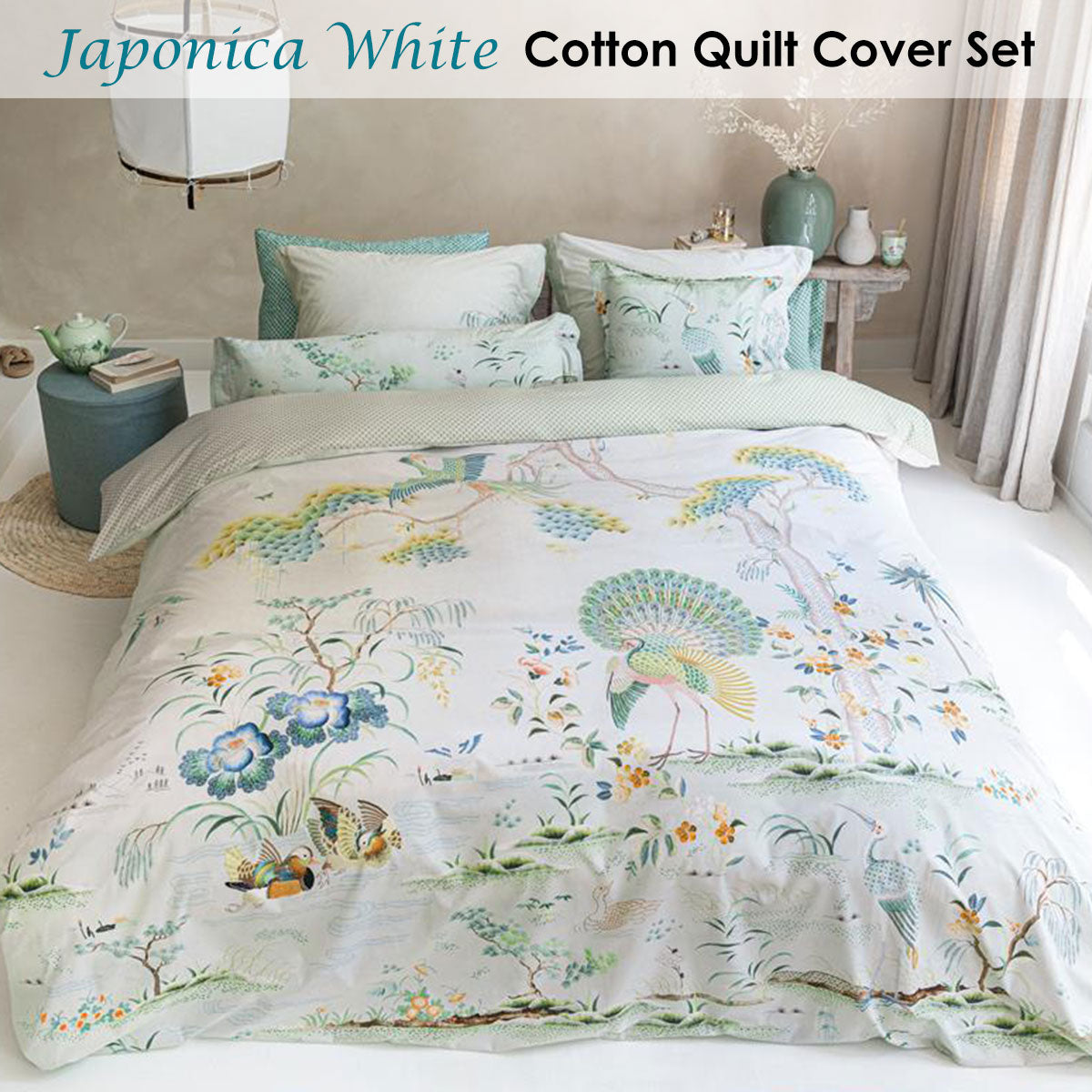 PIP Studio Japonica White Quilt Cover Set King