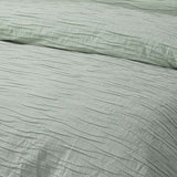 Vintage Design Homewares Malvern Sage Cotton Quilt Cover Set Single