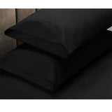 Apartmento 225TC Fitted Sheet Set King Black plus 2 Pillowcases