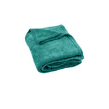 240GSM Urban Ultra Soft Coral Fleece Throw 120 x 150cm Emerald Green