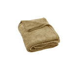 240GSM Urban Ultra Soft Coral Fleece Throw 120 x 150cm Latte