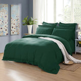 1000TC Tailored Double Size Quilt/Duvet Cover Set - Dark Green