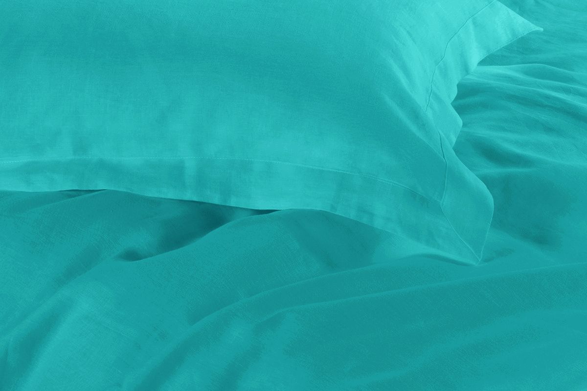 1000TC Tailored Double Size Teal Duvet Quilt Cover Set