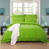 1000TC Tailored Double Size Green Duvet Quilt Cover Set