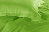 1000TC Tailored Double Size Green Duvet Quilt Cover Set