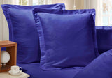 1000TC Premium Ultra Soft European Pillowcases 2-Pack Royal Blue