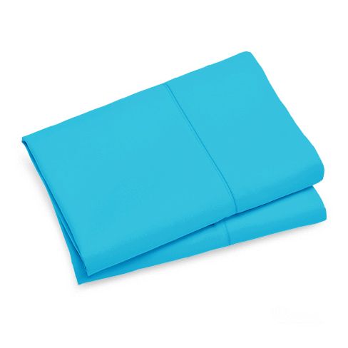 1000TC Premium Ultra Soft King size Pillowcases 2-Pack - Light Blue