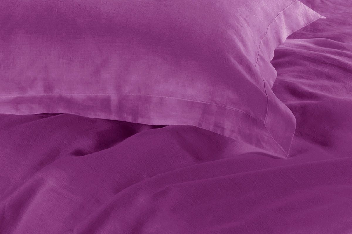 1000TC Tailored King Single Size Purple Duvet Quilt Cover Set