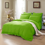 1000TC Tailored King Single Size Green Duvet Quilt Cover Set