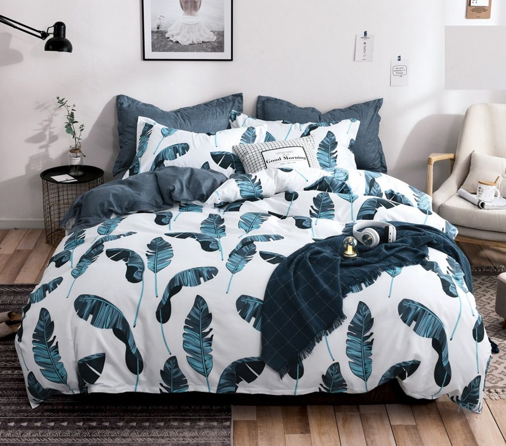 Leaves King Size Duvet Quilt Cover Set