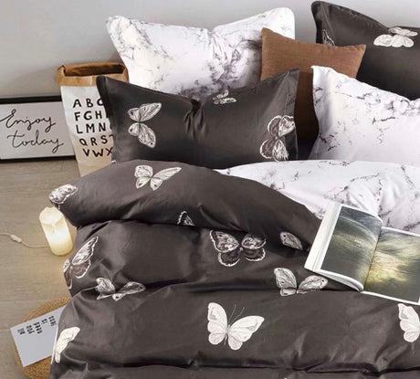 Butterfly Queen Size Quilt/Duvet Cover Set