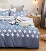 Stars Queen Size Quilt/Duvet Cover Set