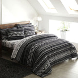 Hugo Reversible Queen Size Duvet Quilt Cover Set