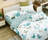 Fleur Butterfly Super King Size Quilt/Duvet Cover Set