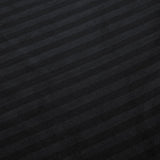 1000TC Ultra Soft Striped King Size Black Duvet Quilt Cover Set