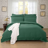 1000TC Tailored Super King Size Quilt/Duvet Cover Set - Dark Green