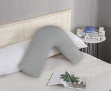 1000TC Premium Ultra Soft V SHAPE Pillowcase - Grey