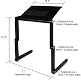 Adjustable Laptop Stand with Mouse Pad