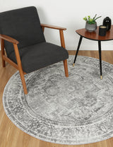 vintage-crown-chilaz-grey-distressed-vintage-round-rug 180x180