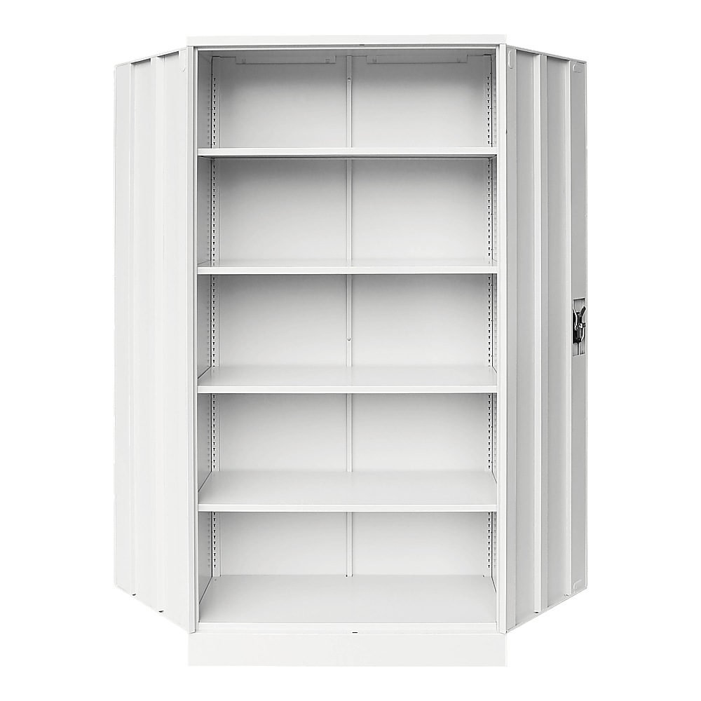 Two-Door Shelf Office Gym Filing Storage Locker Cabinet Safe