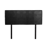 PU Leather Double Bed Headboard Bedhead - Black