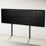 PU Leather Queen Bed Headboard Bedhead - Black