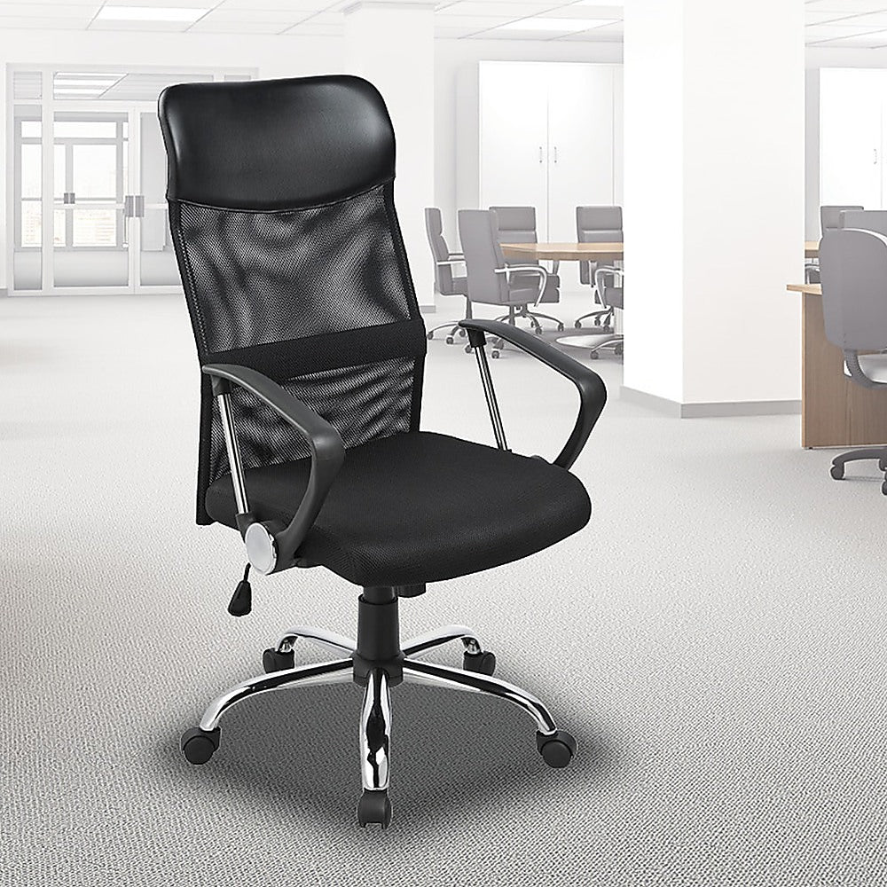 Ergonomic Mesh PU Leather Office Chair