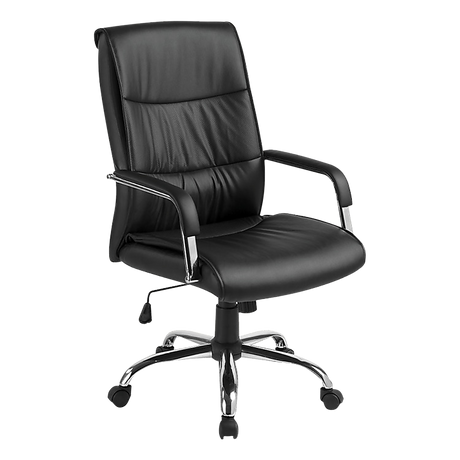 PU Leather Office Chair Executive Padded Black