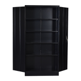 Two-Door Shelf Office Gym Filing Storage Locker Cabinet Safe