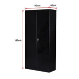 Two-Door Shelf Office Gym Filing Storage Locker Cabinet Safe