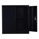 Two-Door Shelf Office Gym Filing Storage Locker Cabinet Safe