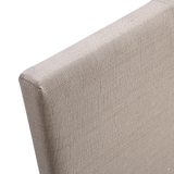 King Linen Fabric Bed Frame Beige