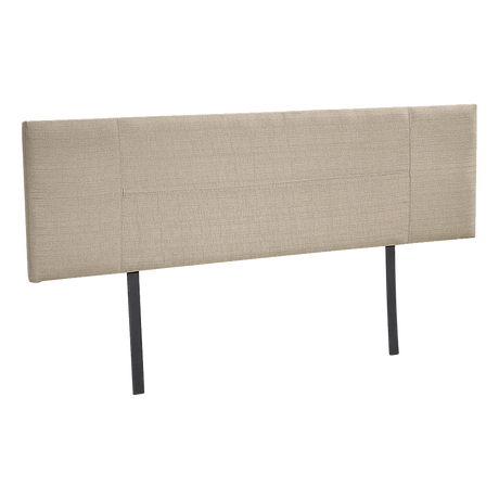 Linen Fabric King Bed Headboard Bedhead - Beige