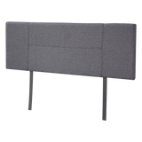 Linen Fabric Queen Bed Headboard Bedhead - Grey