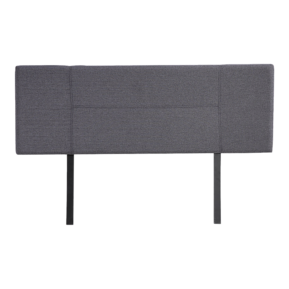 Linen Fabric Queen Bed Headboard Bedhead - Grey