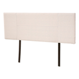 Linen Fabric Queen Bed Headboard Bedhead - Beige