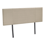 Linen Fabric Double Bed Headboard Bedhead - Beige