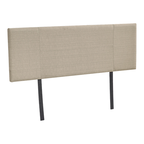 Linen Fabric Double Bed Headboard Bedhead - Beige