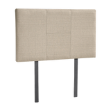 Linen Fabric Single Bed Headboard Bedhead - Beige