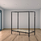 4 Four Poster Single Bed Frame