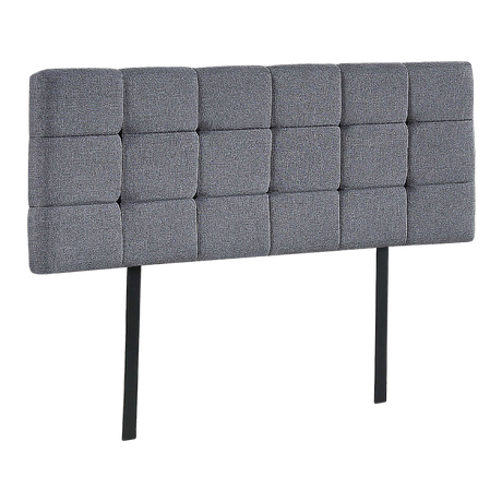 Linen Fabric Double Bed Deluxe Headboard Bedhead - Grey