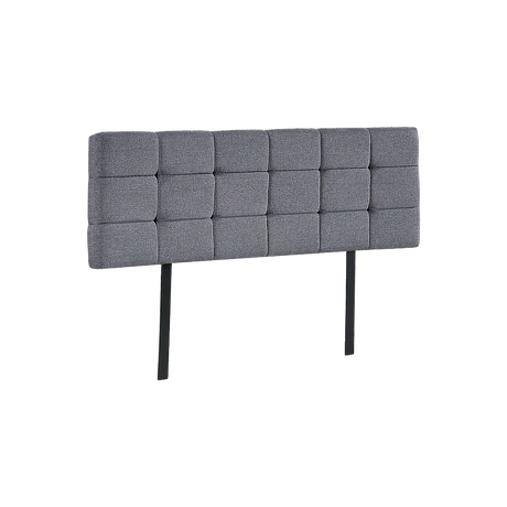 Linen Fabric Queen Bed Deluxe Headboard Bedhead - Grey