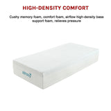 Palermo Single Mattress 30cm Memory Foam Green Tea Infused CertiPUR Approved