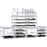 11 Drawers Clear Acrylic Tower Organiser Cosmetic jewellery Luxury Storage Cabinet